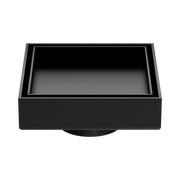Nero 100mm Square Tile Insert Floor Waste 50mm Outlet, Matte Black