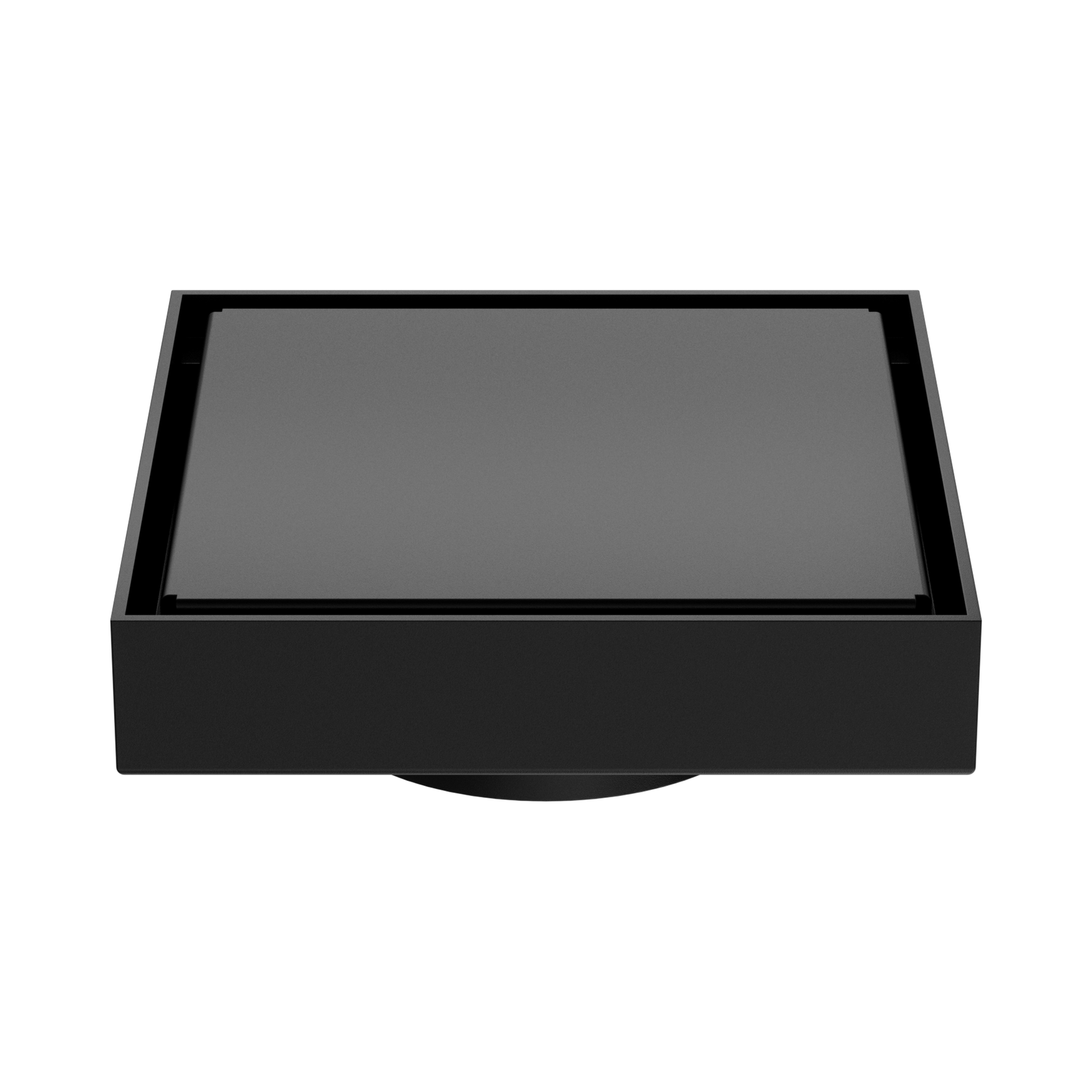 Nero 130mm Square Tile Insert Floor Waste 80mm Outlet, Matte Black
