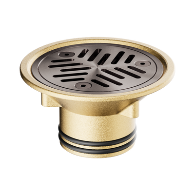 Nero Vinyl Floor Grate Suit 50mm Outlet, Brushed Bronze