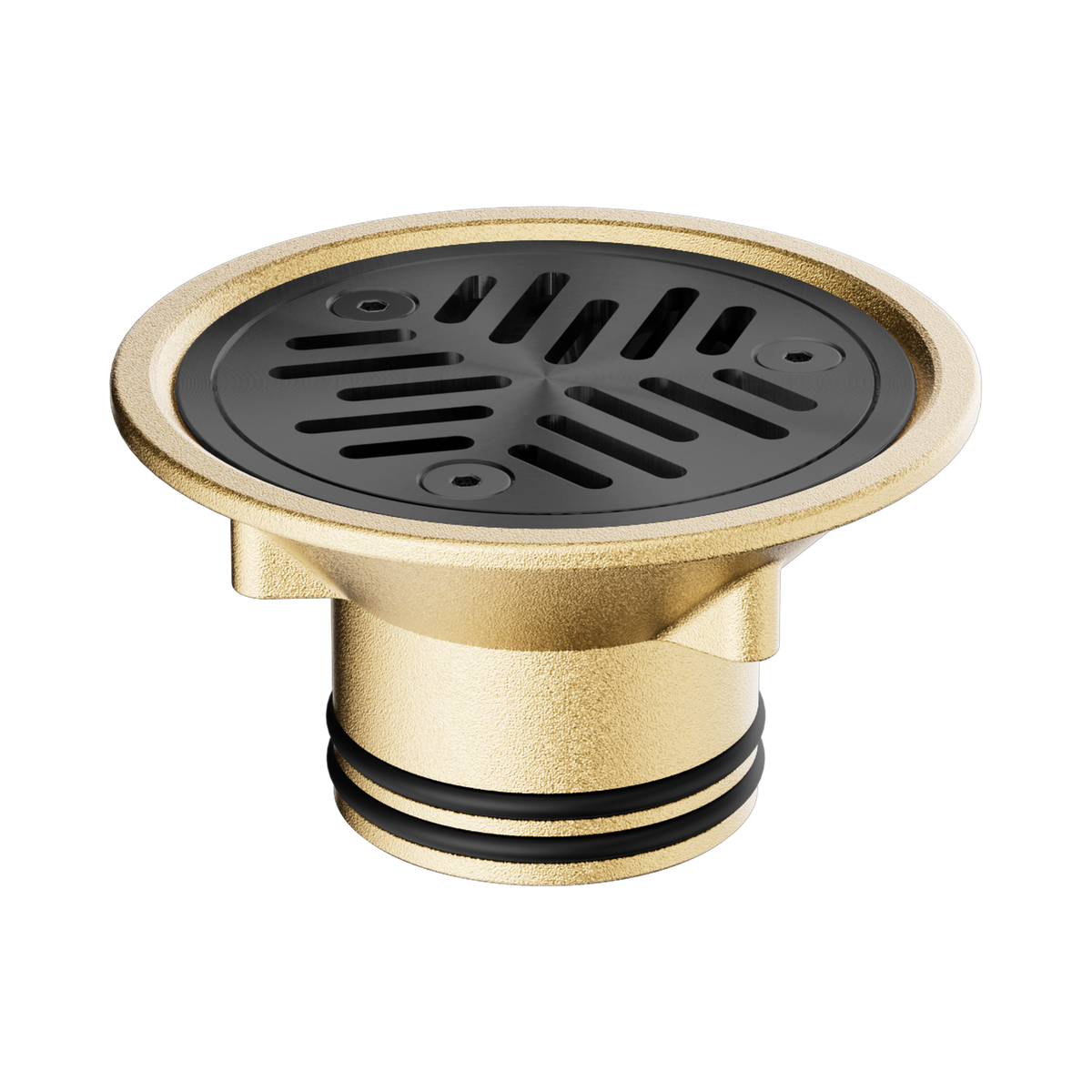 Nero Vinyl Floor Grate Suit 50mm Outlet, Gun Metal