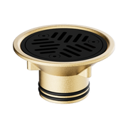 Nero Vinyl Floor Grate Suit 50mm Outlet, PVD Black
