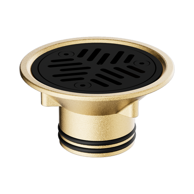 Nero Vinyl Floor Grate Suit 50mm Outlet, PVD Black
