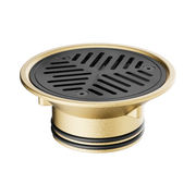 Nero Vinyl Floor Grate Suit 80mm Outlet, Gun Metal