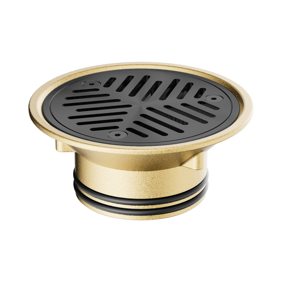 Nero Vinyl Floor Grate Suit 80mm Outlet, Gun Metal
