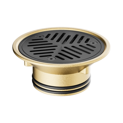 Nero Vinyl Floor Grate Suit 80mm Outlet, Gun Metal