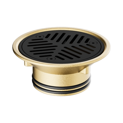 Nero Vinyl Floor Grate Suit 80mm Outlet, PVD Black