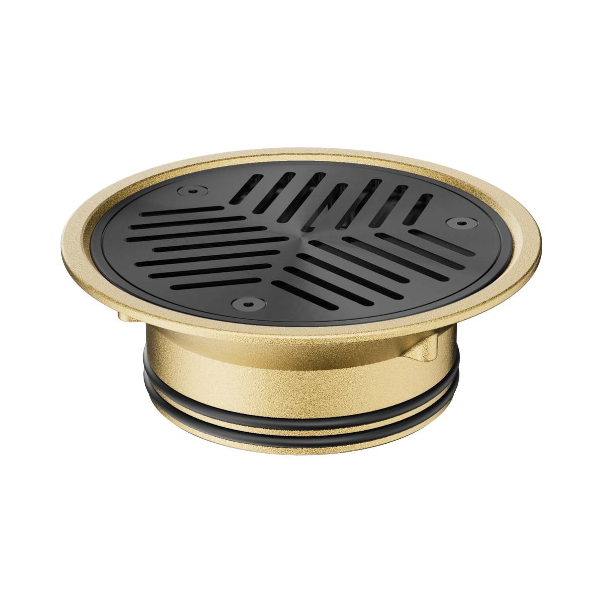Nero Vinyl Floor Grate Suit 100mm Outlet, Gun Metal