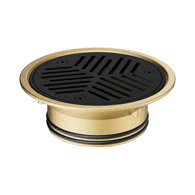 Nero Vinyl Floor Grate Suit 100mm Outlet, PVD Black