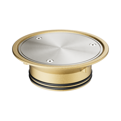 Nero Vinyl Floor Clean-Out Suit 100mm Outlet, Brushed Nickel