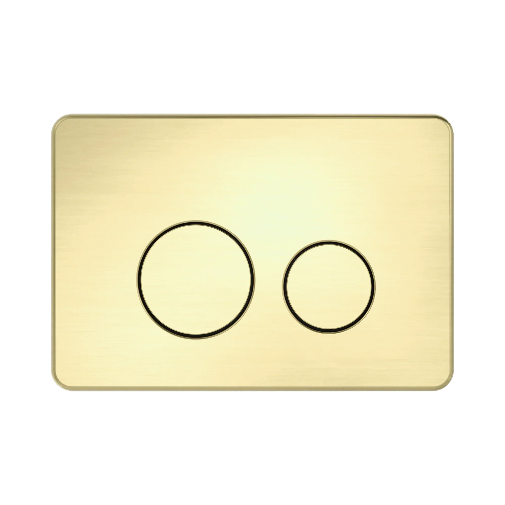 Nero In Wall Toilet Push Plate, Brushed Gold