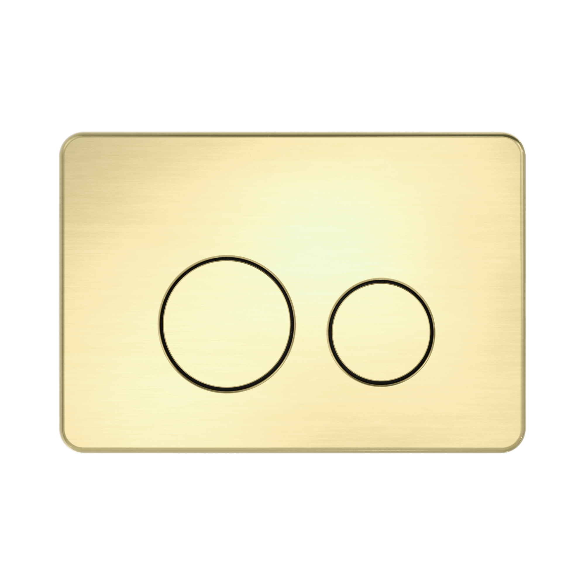 Nero In Wall Toilet Push Plate, Brushed Gold