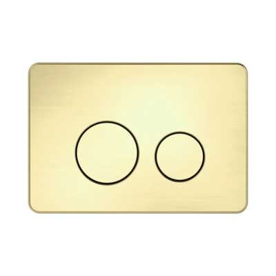 Nero In Wall Toilet Push Plate, Brushed Gold