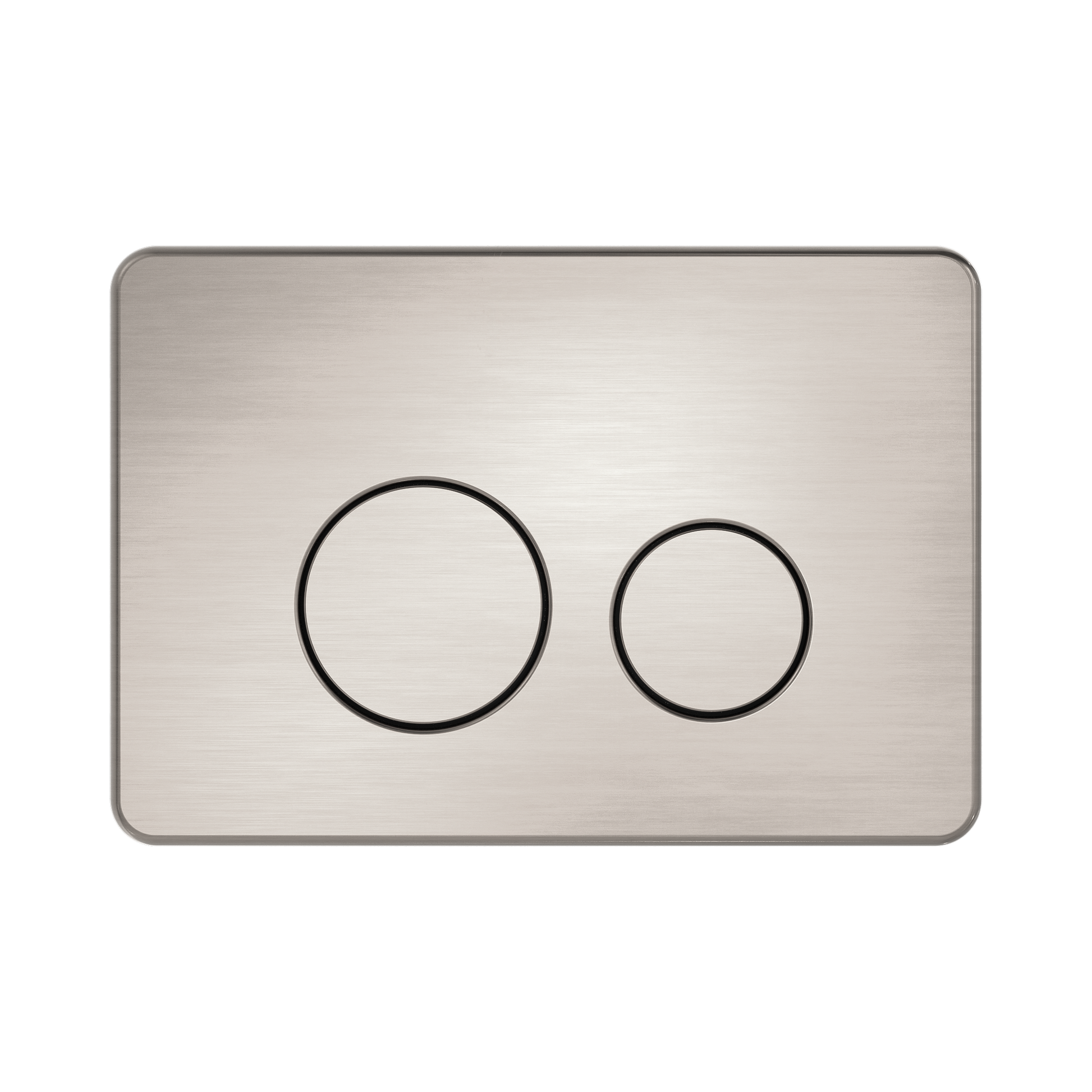 Nero In Wall Toilet Push Plate, Brushed Nickel