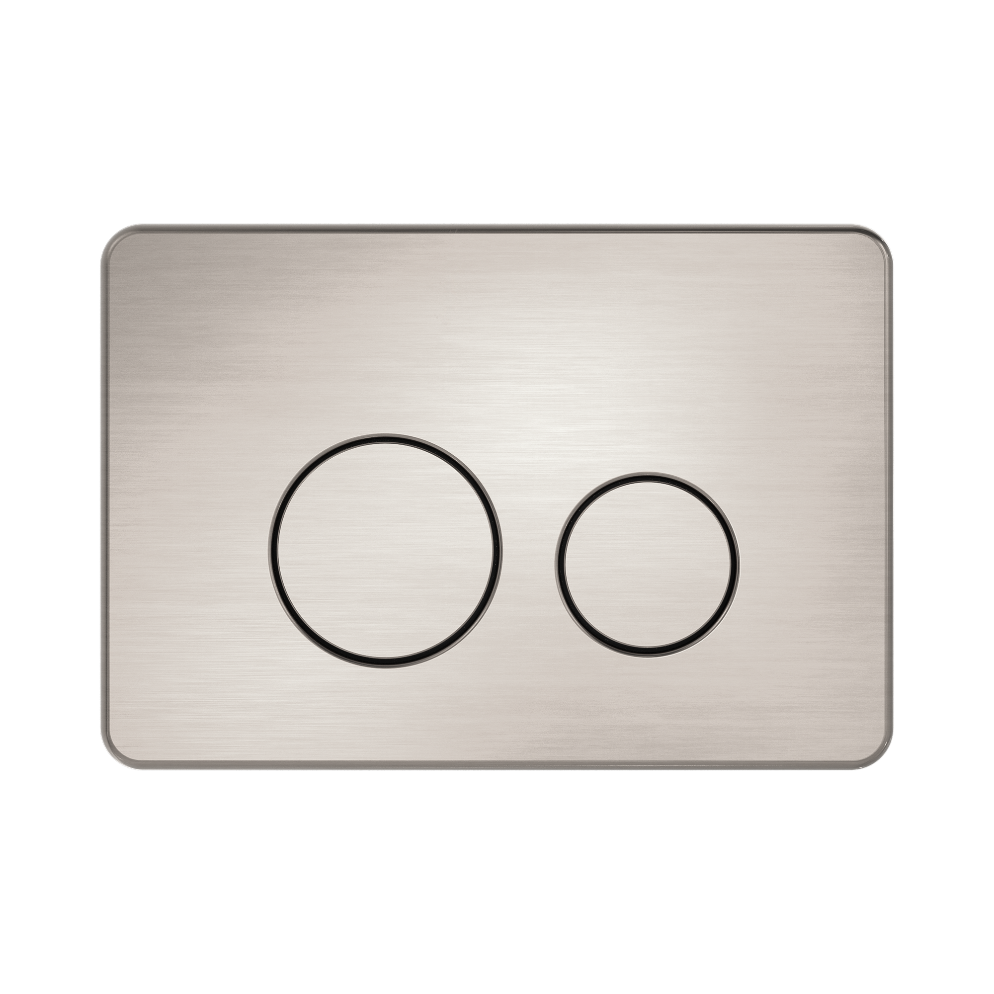 Nero In Wall Toilet Push Plate, Brushed Nickel