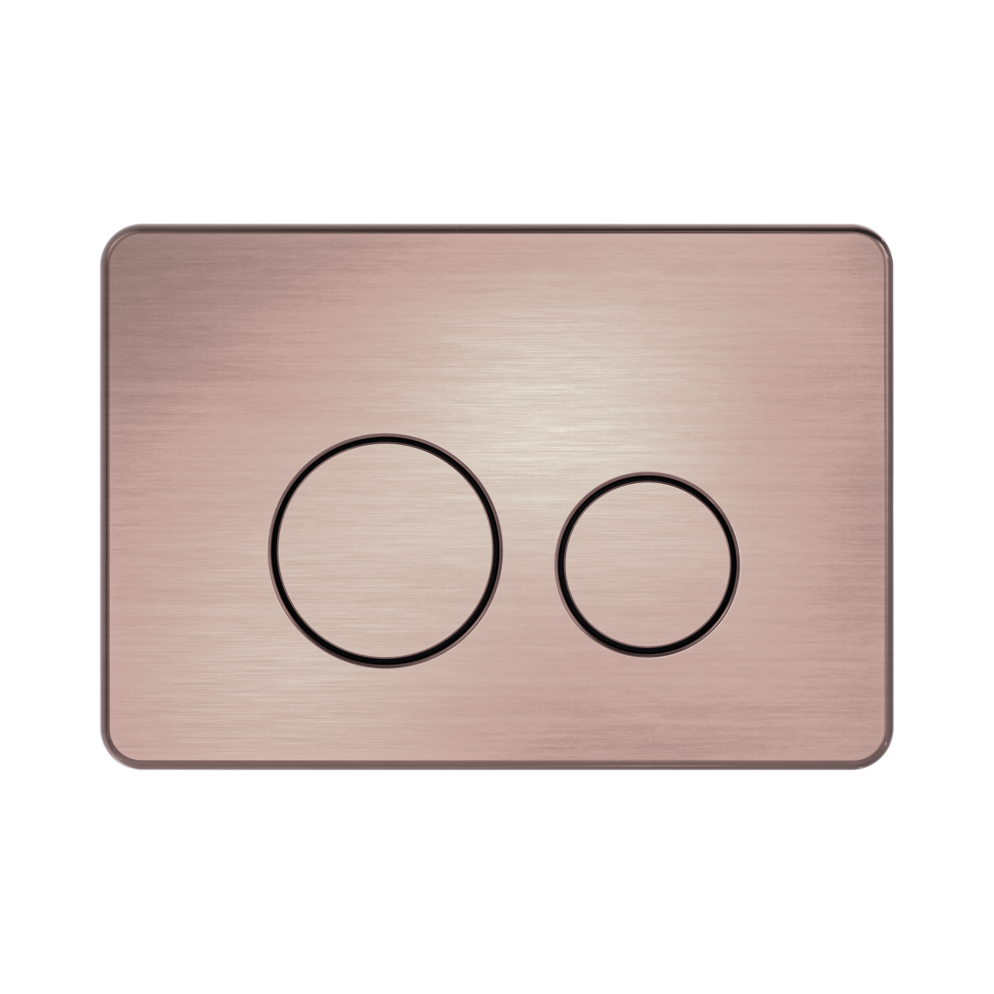 Nero In Wall Toilet Push Plate, Brushed Bronze