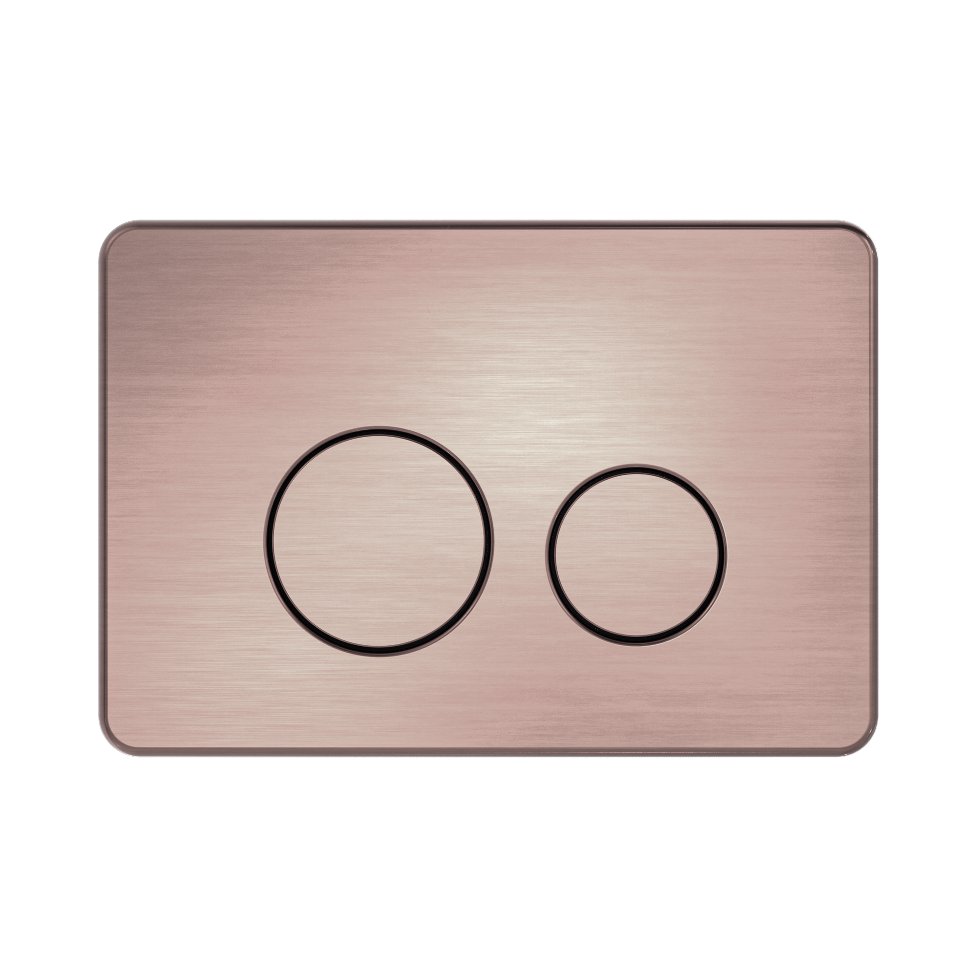 Nero In Wall Toilet Push Plate, Brushed Bronze