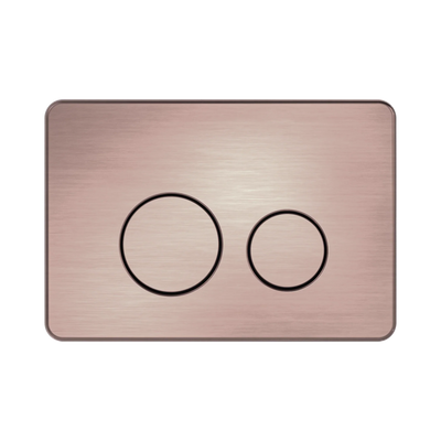 Nero In Wall Toilet Push Plate, Brushed Bronze