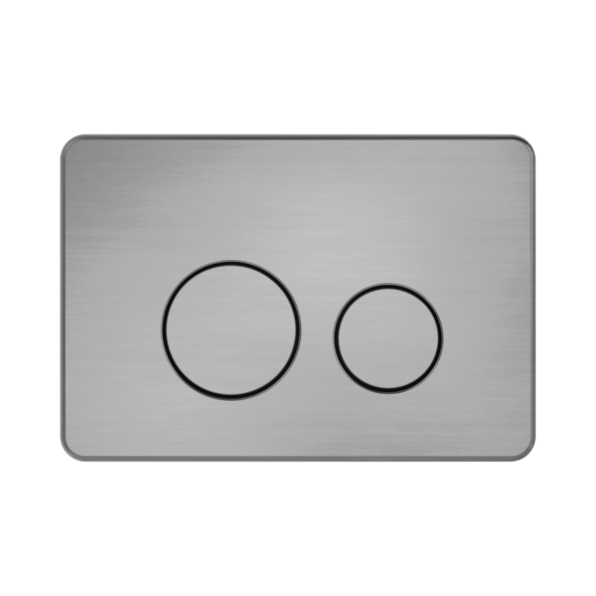 Nero In Wall Toilet Push Plate, Gun Metal