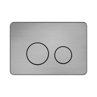 Nero In Wall Toilet Push Plate, Gun Metal