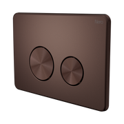 Nero In Wall Toilet Push Plate, Rome Bronze