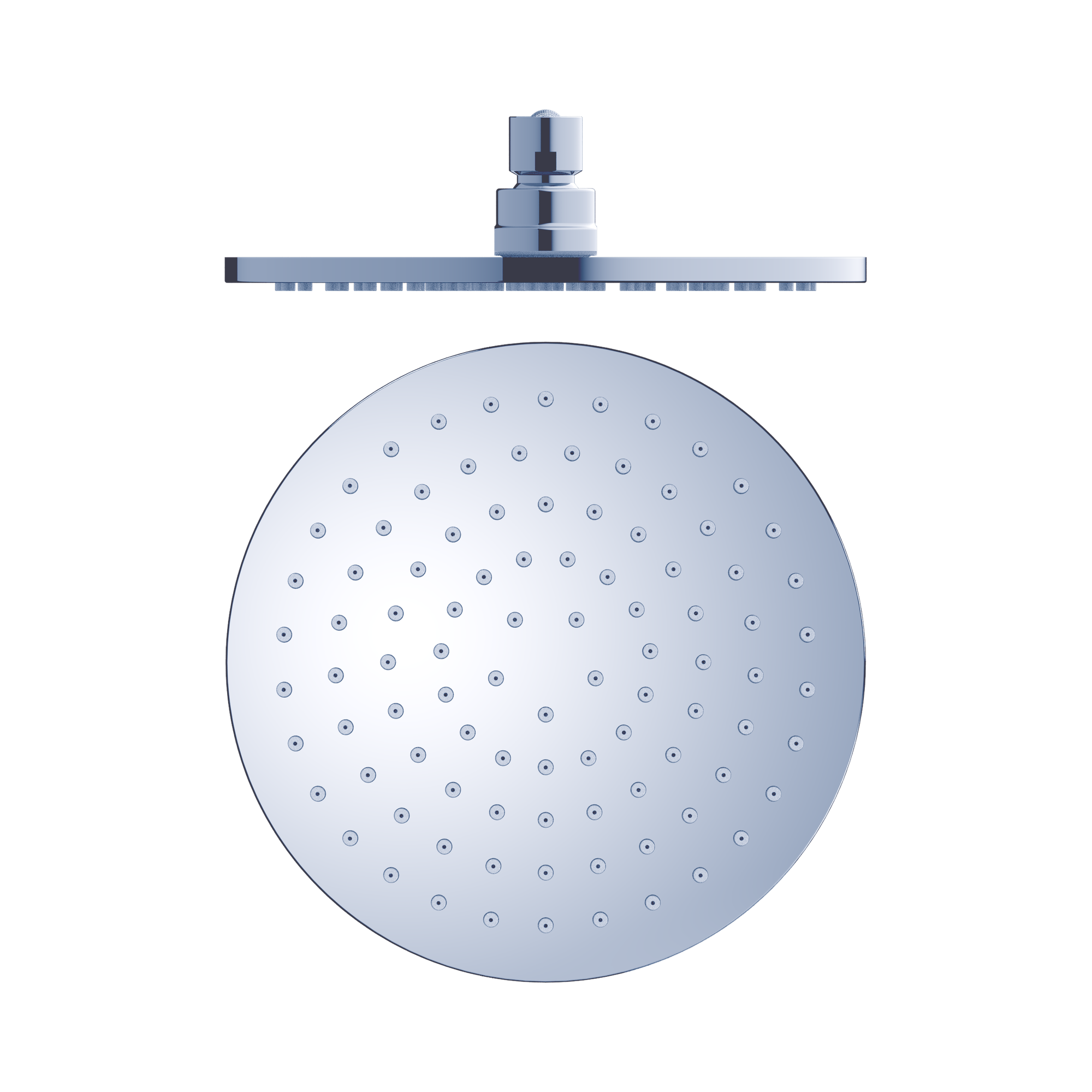 Nero 200mm Round Shower Head, Chrome