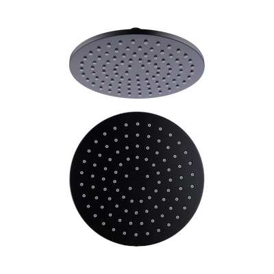 Nero 200mm Round Shower Head, Matte Black