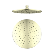 Nero 250mm Round Shower Head, Brushed Gold