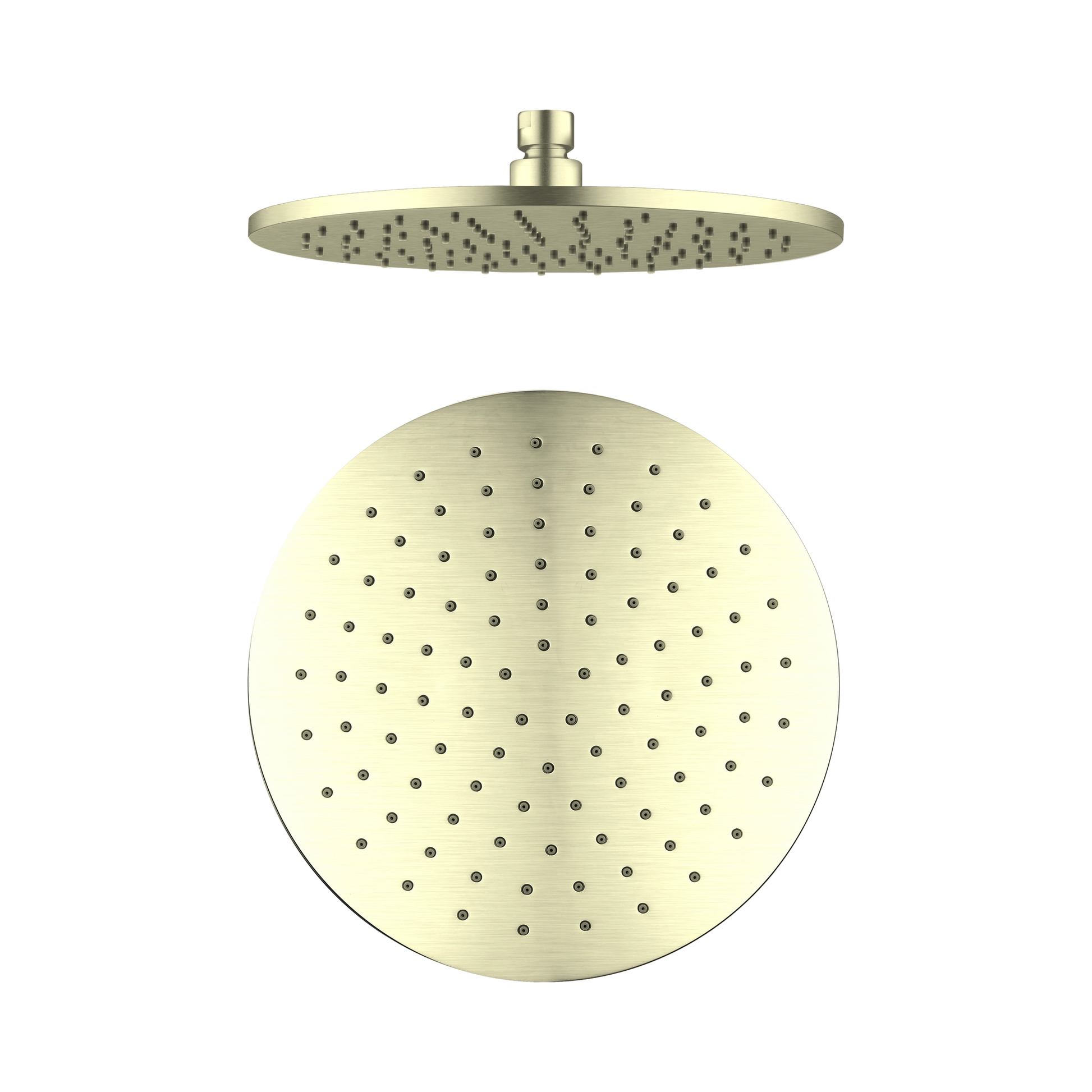 Nero 250mm Round Shower Head, Brushed Gold