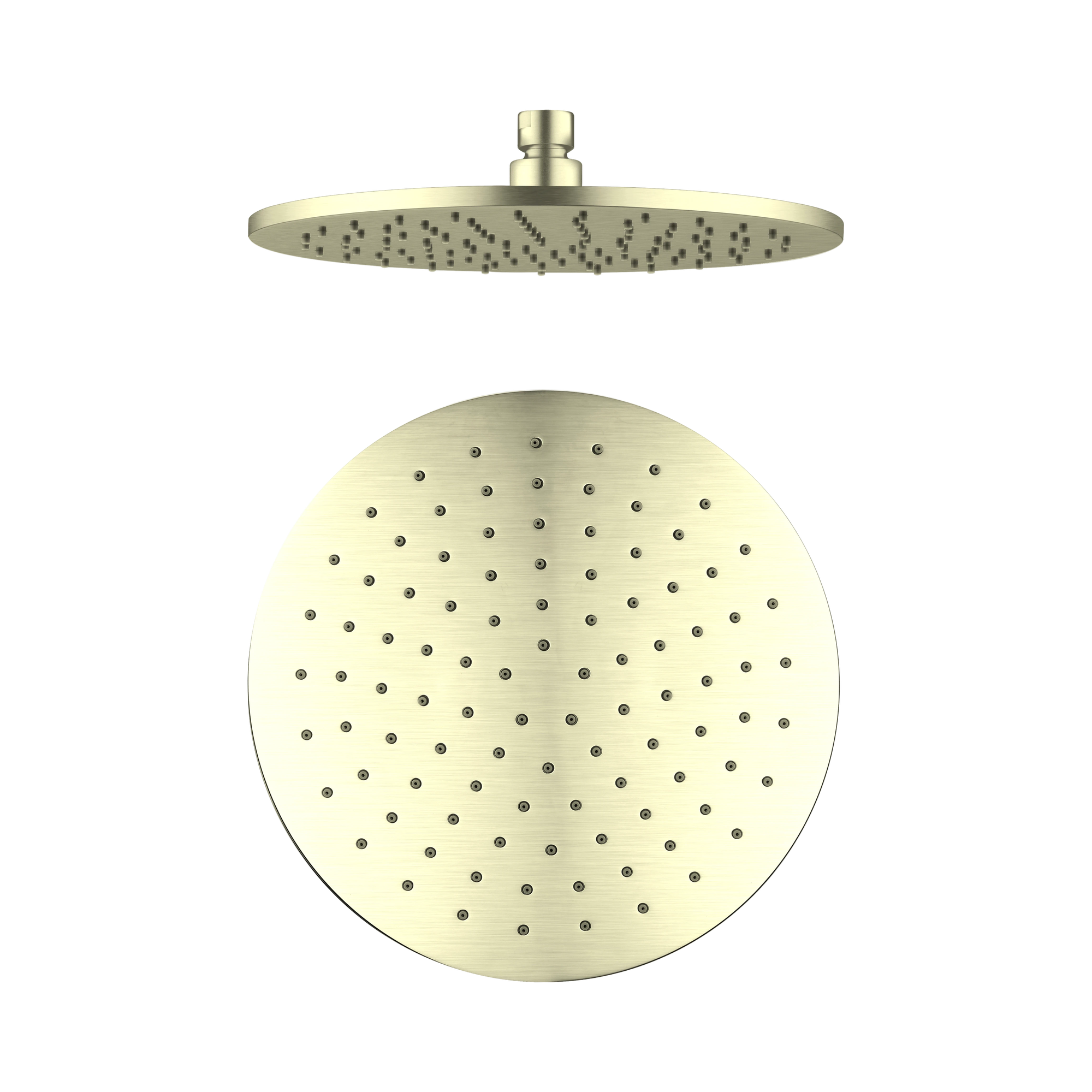 Nero 250mm Round Shower Head, Brushed Gold