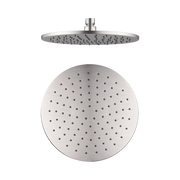Nero 250mm Round Shower Head, Brushed Nickel