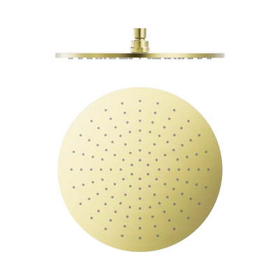 Nero 300mm Round Shower Head, Brushed Gold
