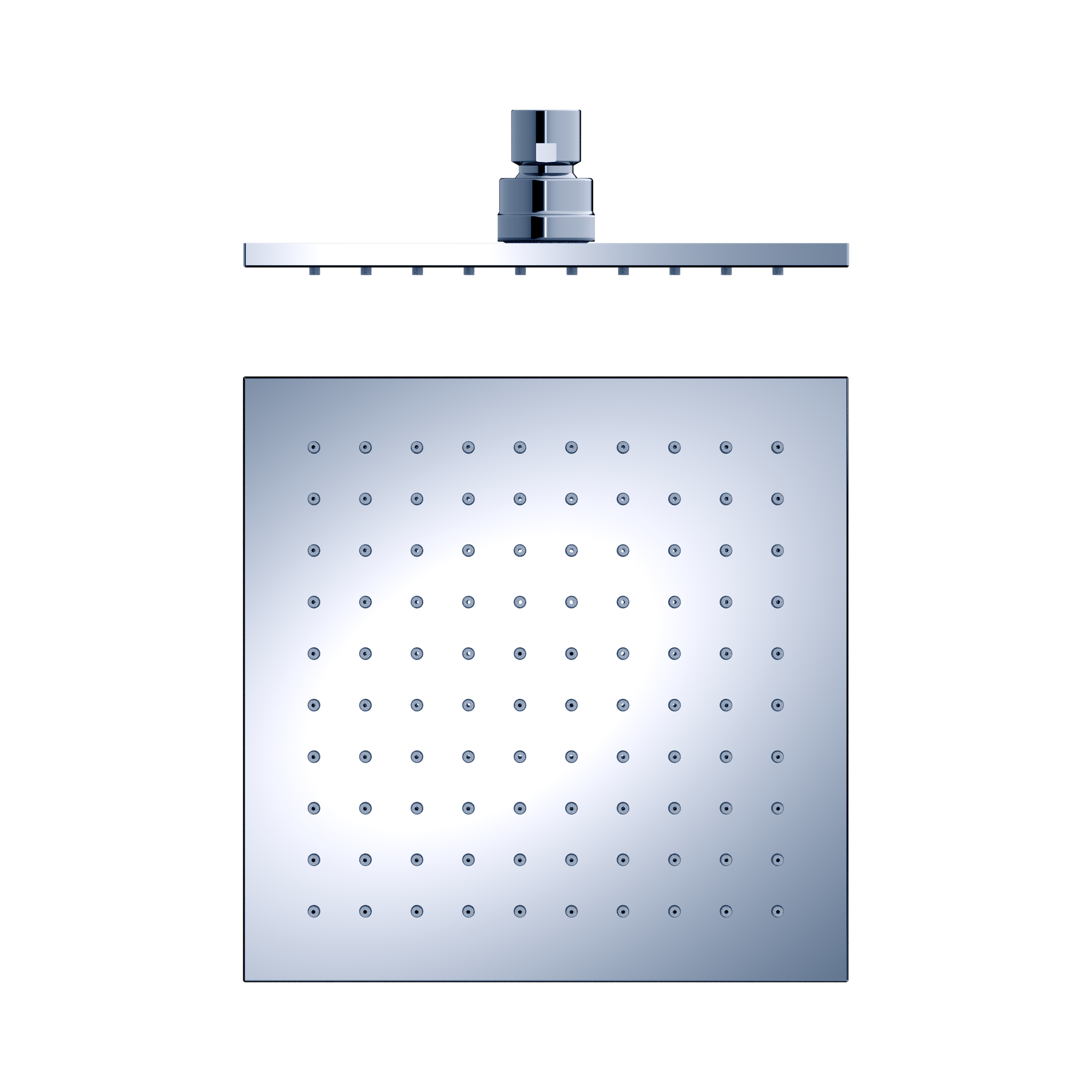 Nero 200mm Square Shower Head, Chrome