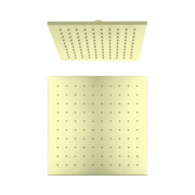 Nero 250mm Square Shower Head, Brushed Gold