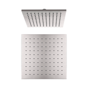 Nero 250mm Square Shower Head, Brushed Nickel