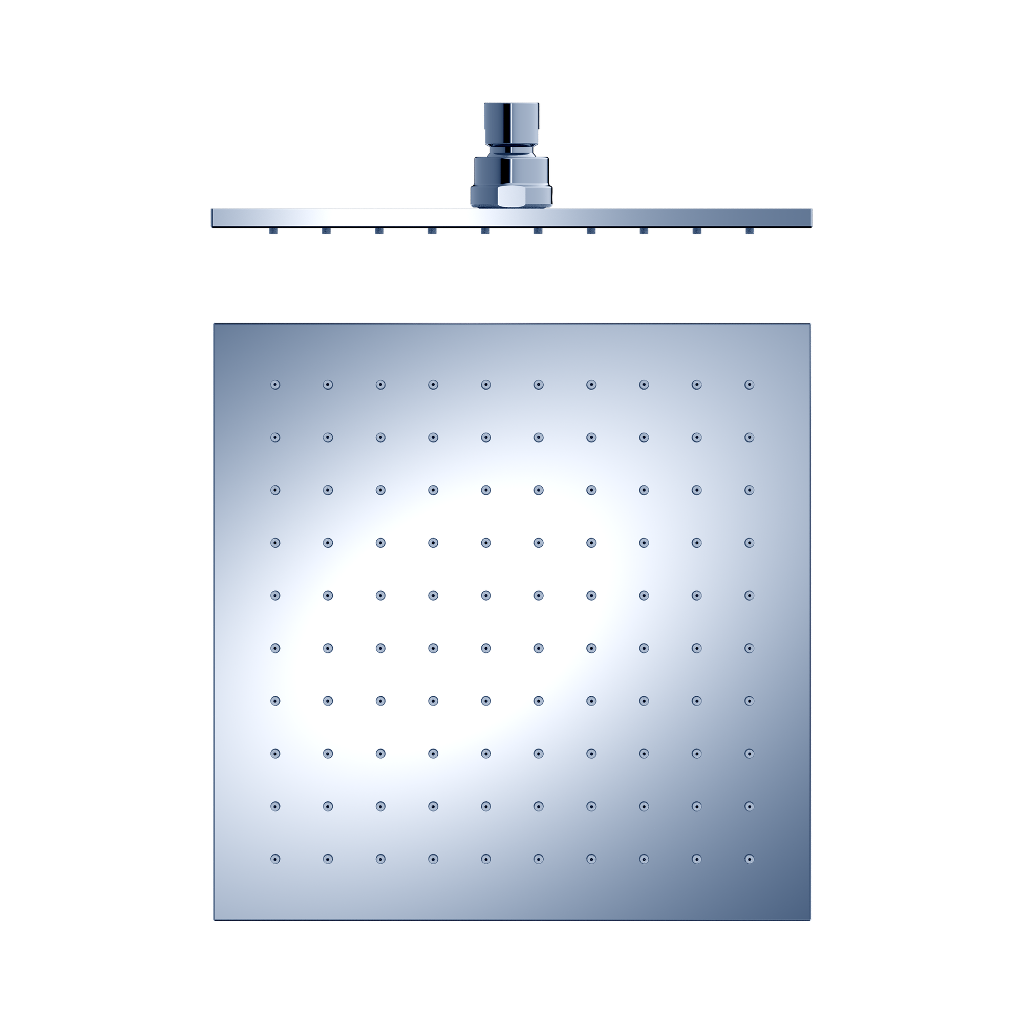 Nero 250mm Square Shower Head, Chrome