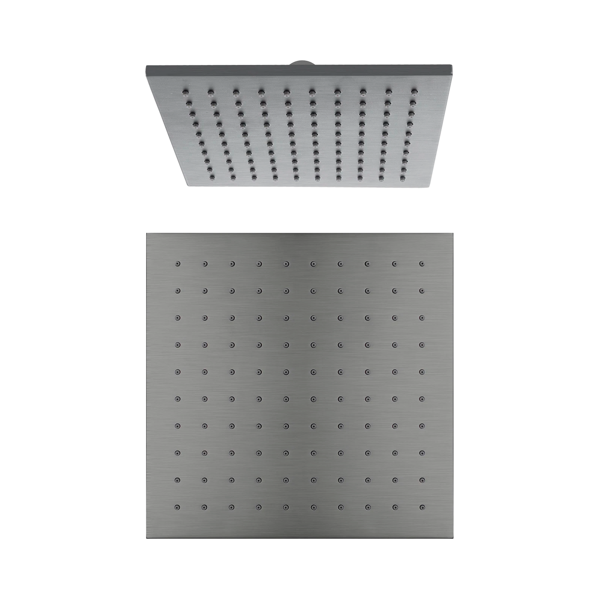Nero 250mm Square Shower Head, Gun Metal