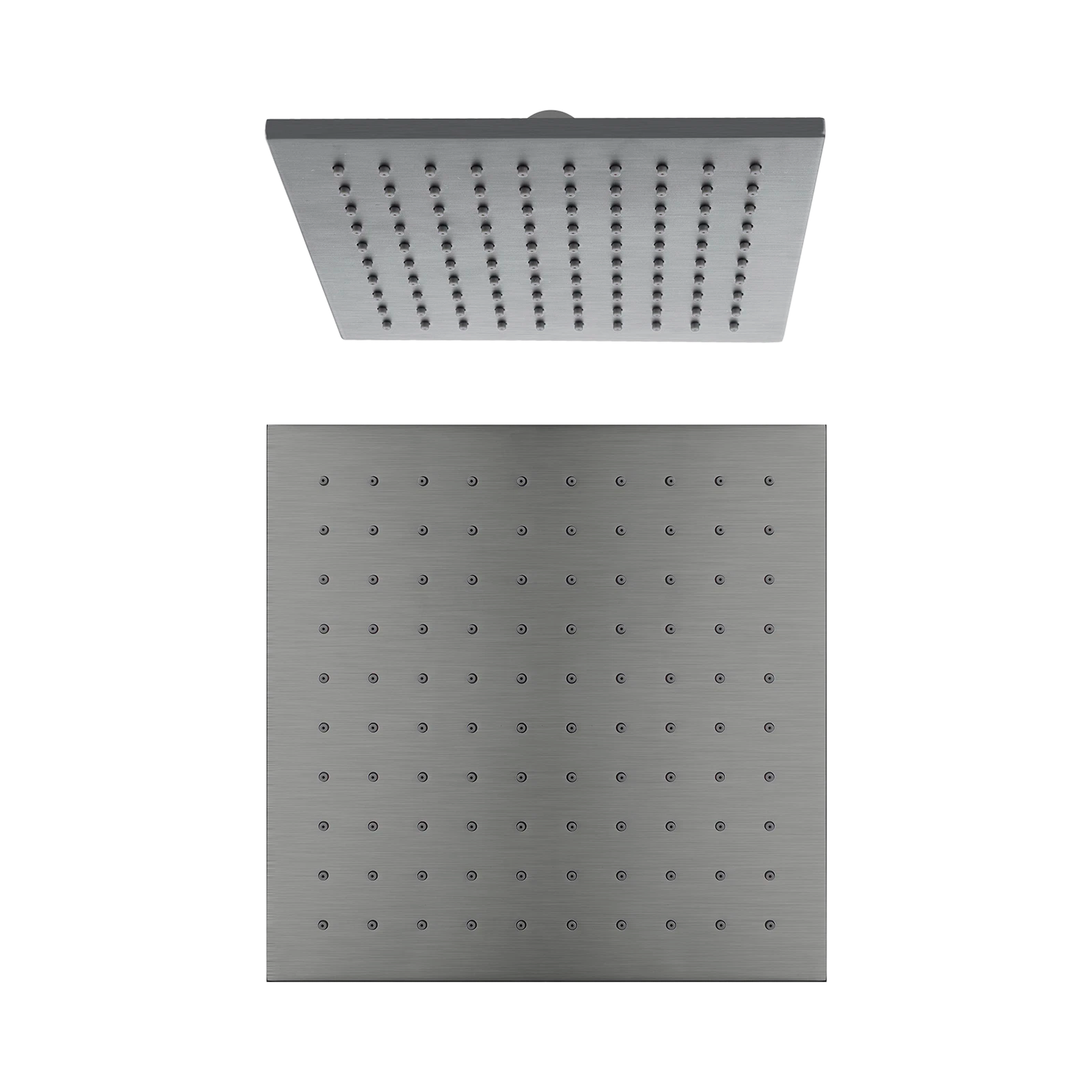 Nero 250mm Square Shower Head, Gun Metal