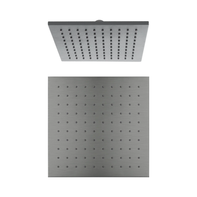 Nero 250mm Square Shower Head, Gun Metal