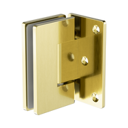 Nero 90 Degree Glass To Wall Shower Hinge 10mm Glass, Brushed Gold