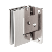 Nero 90 Degree Glass To Wall Shower Hinge 10mm Glass, Brushed Nickel