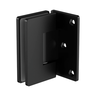 Nero 90 Degree Glass To Wall Shower Hinge 10mm Glass, Matte Black