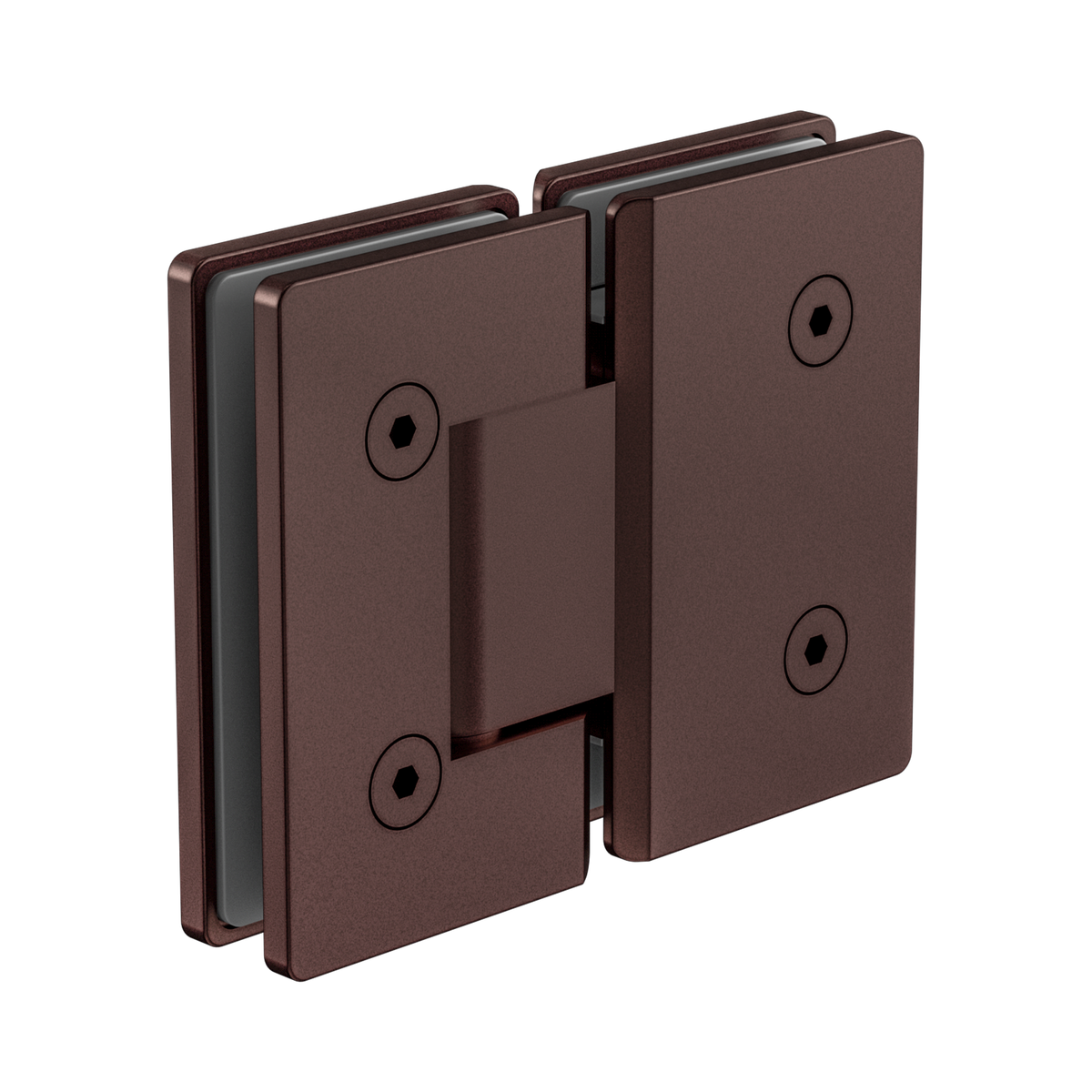 Nero 180 Degree Glass To Glass Shower Hinge 10mm Glass, Rome Bronze