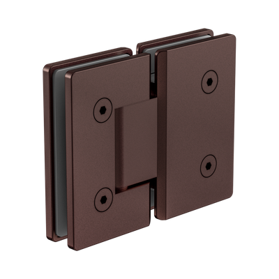 Nero 180 Degree Glass To Glass Shower Hinge 10mm Glass, Rome Bronze