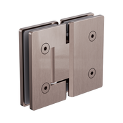 Nero 180 Degree Glass To Glass Shower Hinge 10mm Glass, Brushed Bronze