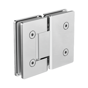 Nero 180 Degree Glass To Glass Shower Hinge 10mm Glass, Chrome