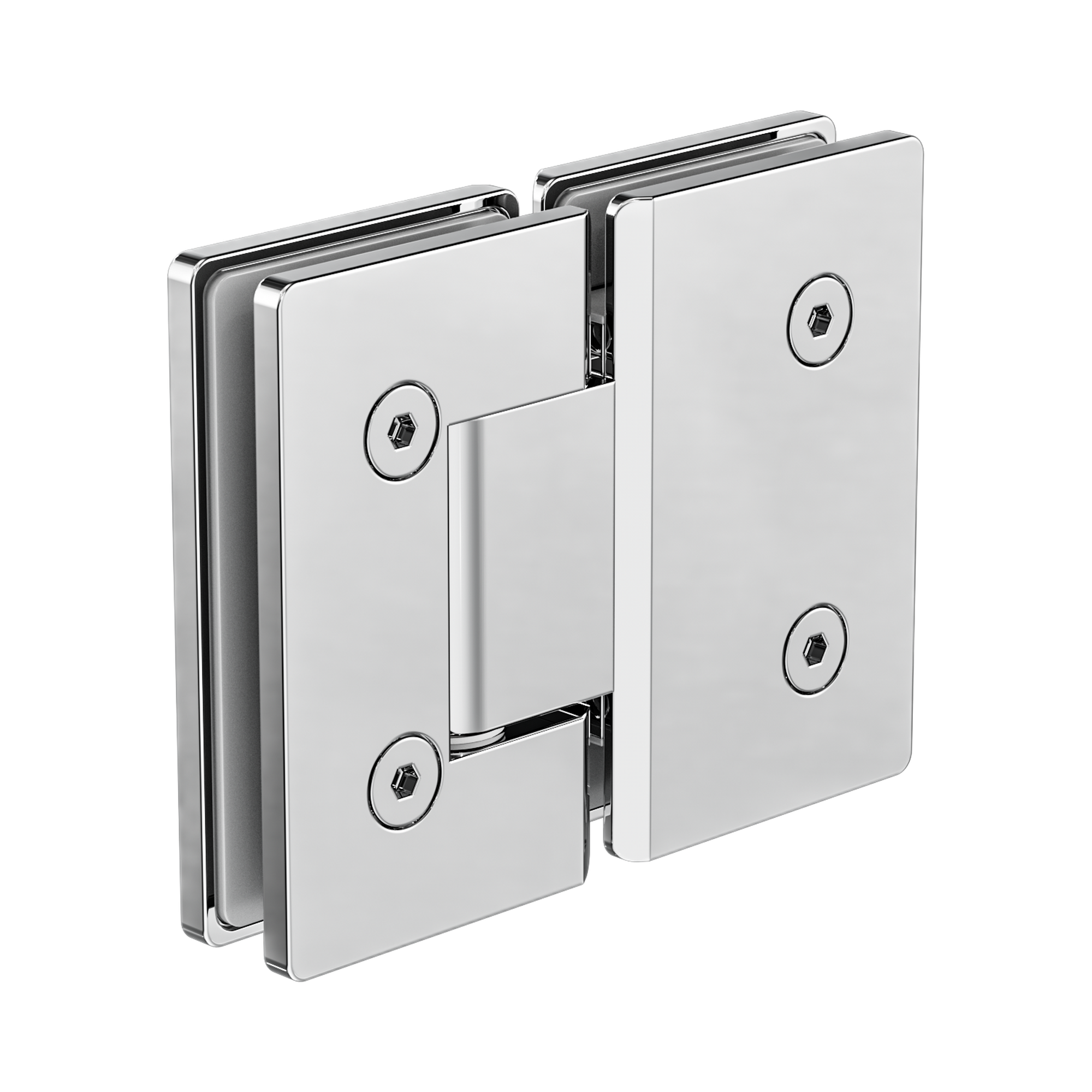 Nero 180 Degree Glass To Glass Shower Hinge 10mm Glass, Chrome