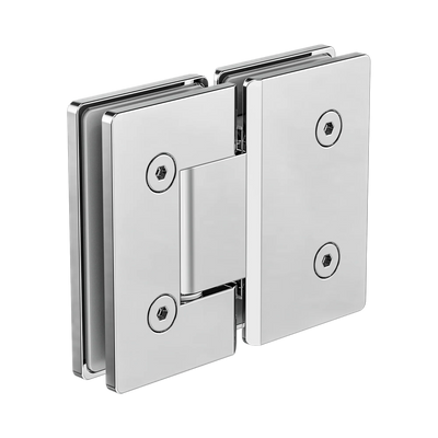Nero 180 Degree Glass To Glass Shower Hinge 10mm Glass, Chrome
