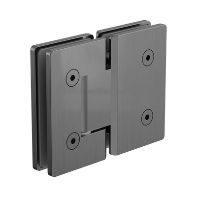 Nero 180 Degree Glass To Glass Shower Hinge 10mm Glass, Gun Metal