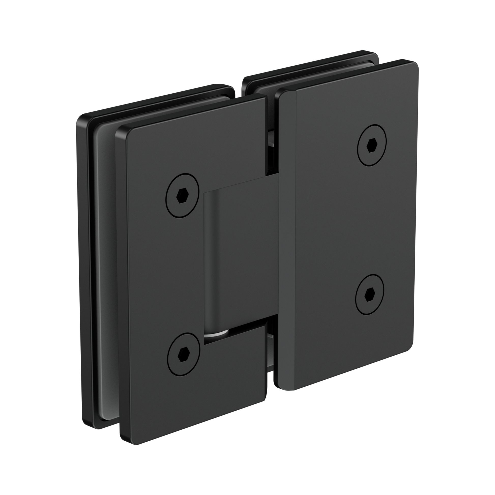 Nero 180 Degree Glass To Glass Shower Hinge 10mm Glass, Matte Black