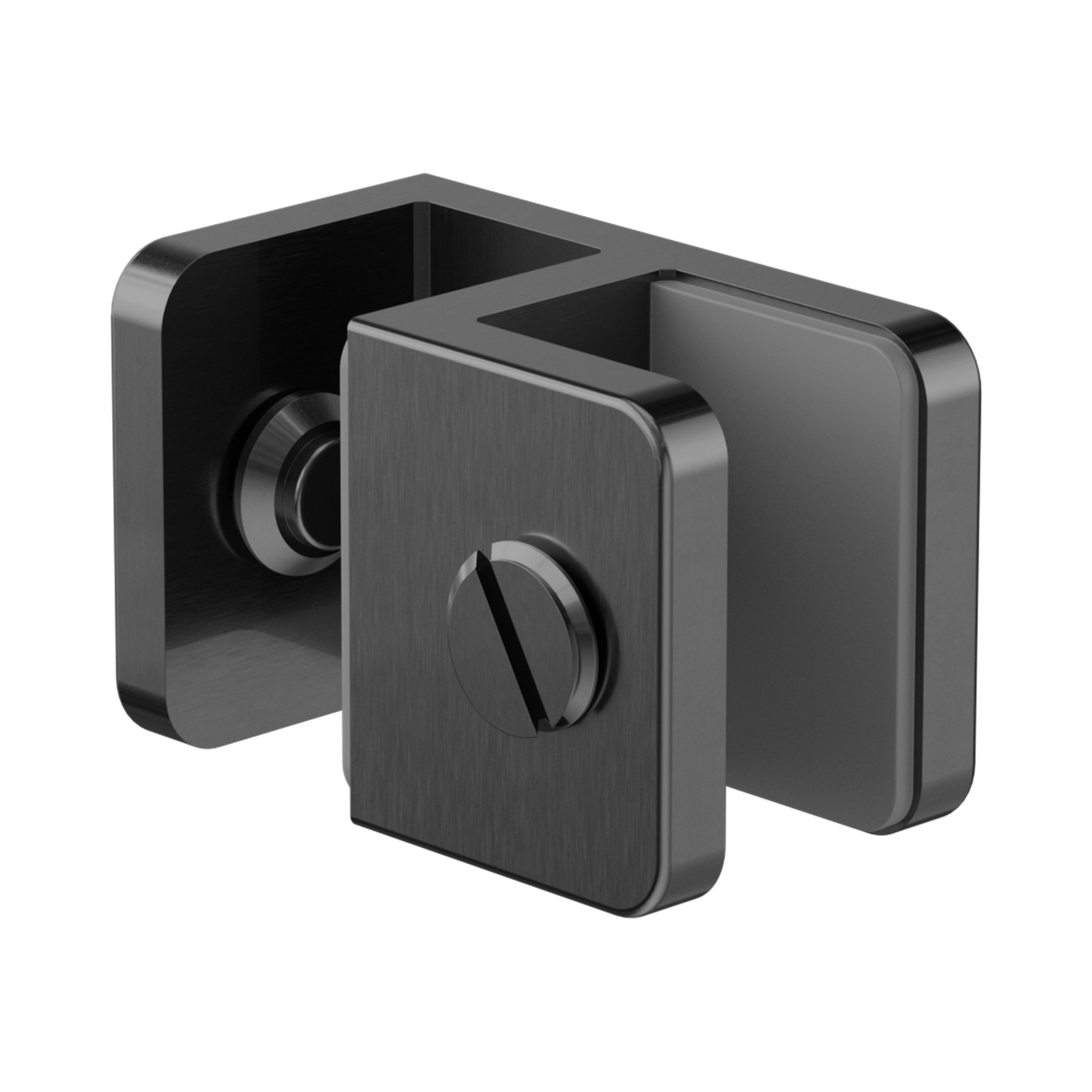 Nero Over-Panel Glass To Glass Fitting 10mm Glass, Gun Metal